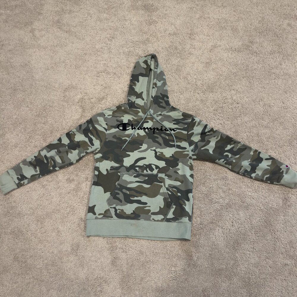 Mens Camo Champion Sweatshirt Size Small